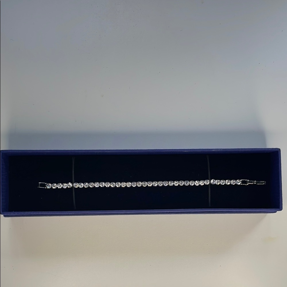 Crystal CZ Silver Bracelet